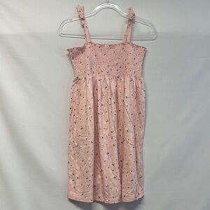 Hanna Andersson Light Pink Floral Smocked Dress
